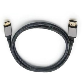CAMKOO Mini HDMI to HDMI Cable 3.3FT, 4K 60Hz High Speed HDMI to Mini HDMI Cable Male Bi-Directional 2.0 Cord, for HDTV, Tablet, Camera and Camcorder (Aluminum Shell, Nylon Braided)