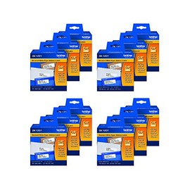 Brother Genuine DK-1201 Die-Cut Standard Address Labels, 400 Labels per Roll, 12 Rolls – for Use with All QL Label Printers