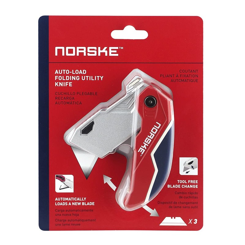 Norske Tools NMCP076 Auto Loading Folding Utility Knife