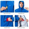 Men's Cycling Running Rain Jacket Lightweight Waterproof Biking Hiking Windbreaker