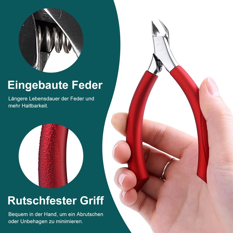 Nail Scissors for Deep Thick Ingrown Toenails and Fingernails, Stainless