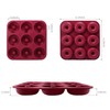 Large Silicone Donut Pan for Baking, 9 Cavity Non-Stick Food