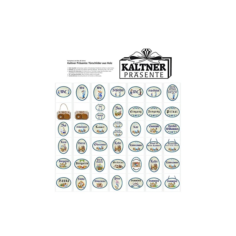 Kaltner Präsente Gift Idea Wooden Gift Item Decorative Door Sign