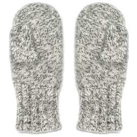 Dachstein Woolwear 4 Ply Extreme Warm 100% Austrian Boiled Wool Alpine Mittens (Natural Grey, 8.0)