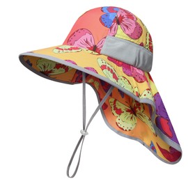 icolor Sombrero de Juego para niños, protección Solar UPF50 + Cubo Transpirable al Aire Libre para niños de 3 a 12 años