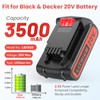 Djsanu 20 Volt 3500mAh Battery Compatible with Black & Decker