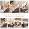 Garnpet Dog Stairs for High Beds with Tunnel, 5-Step Dog