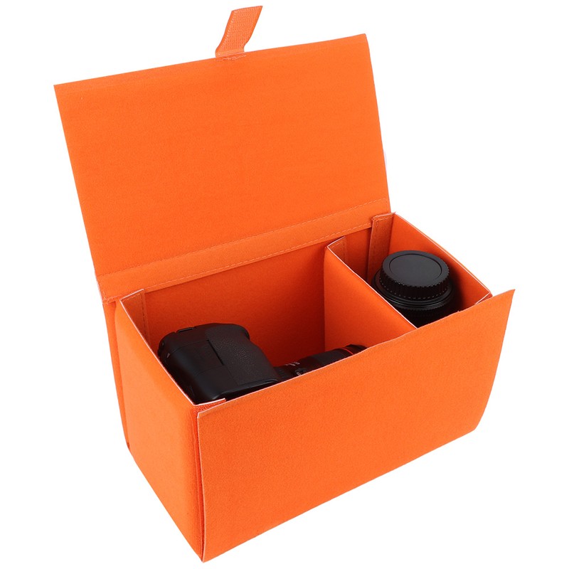 Camera Bag Waterproof Dustproof Detachable Shockproof SLR Camera Lens BagOrange