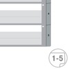 VON Leitz Pack of 10 A4 Number Indexes, 1-5 Numbered