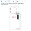 GAGALIFE Kitchen Sink Soap Dispenser - Brushed Nickel Sink Soap