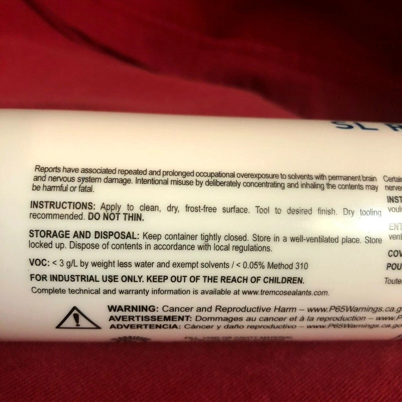 tremPro RV Self-Leveling RV Roof Sealant Trailer Roofing Repair white