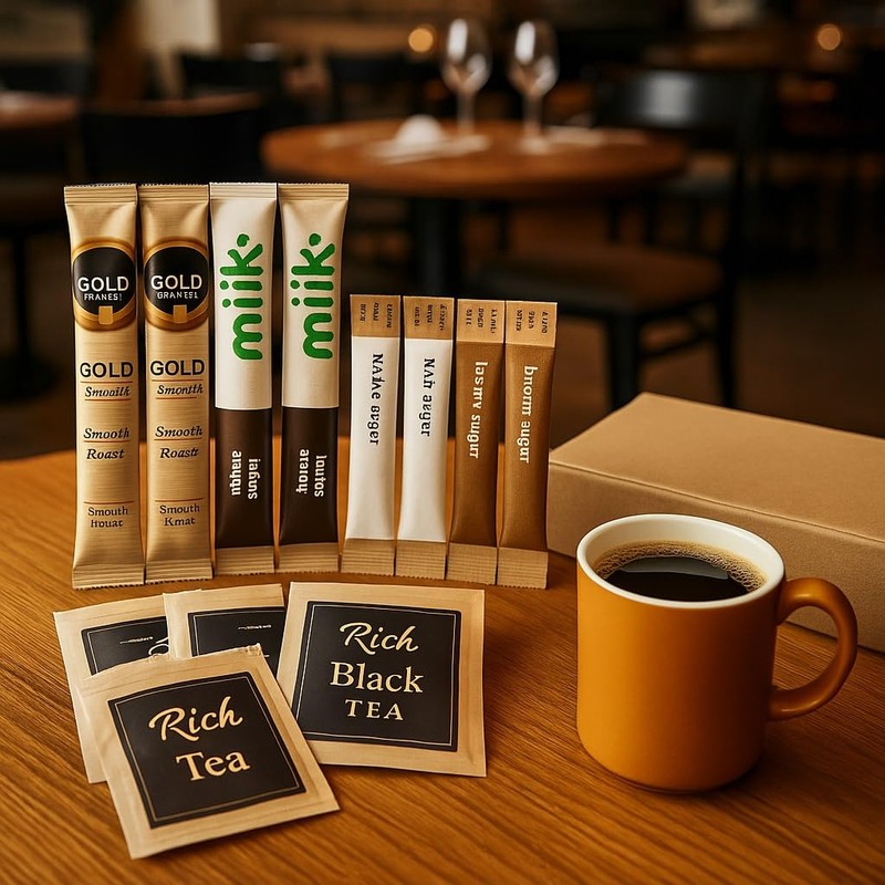 Office & Hotel Tea Coffee Sachet Set – 100 Items