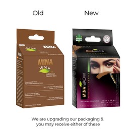 Mina ibrow Hair Colour, Long Lasting Natural Spot Colouring and Hair Tinting Powder, Water and Smudge Proof, No Ammonia, No Lead with Up to 30 Applications, Vegan and Cruelty Free (Light Brown)