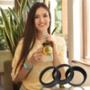 24Pcs Regular Mouth Mason Jar Rings, Sealing Rings, Can Lid