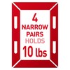 Command Narrow Picture Hanging Strips, White, 12-Pairs, Easy to Open