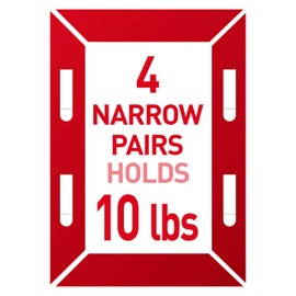 Command Narrow Picture Hanging Strips, White, 12-Pairs, Easy to Open Packaging