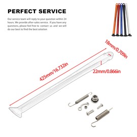 Dirt Bike Kickstand Foot Side,Motorcycle Support Parking Side Stand Kickstand With Springs For XC XCW XCF XCF-W EXC EXCF EXC-R 150 200 250 300 350 400 450 505 530- Silver