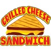 Grilled Cheese Sandwich 16" Concession Decal Sign cart Trailer Stand