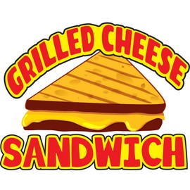 Grilled Cheese Sandwich 16" Concession Decal Sign cart Trailer Stand Sticker Equipment