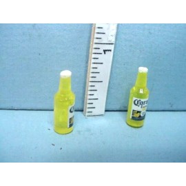 Cindi's Minis Miniature Corona Extra Beer (2) #G165 Solid Acrylic Cindi's 1/12th Scale
