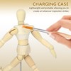 Operitacx 12 Pcs 4.56 Inch Wooden Drawing Mannequins with Stands