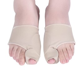 SATiNU Bunion Supporter, Toe Pad, Anti-bunions (L, Beige)