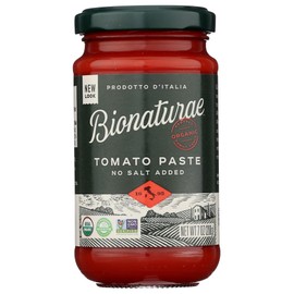 Bionaturae Tomato Paste - Organic - 7 oz - case of 12 - 100% Organic - No Salt Added - Made in Italy