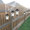 MINGFANITY Fence Hanging Brackets for Plants, Bird Feeders, Lights, No