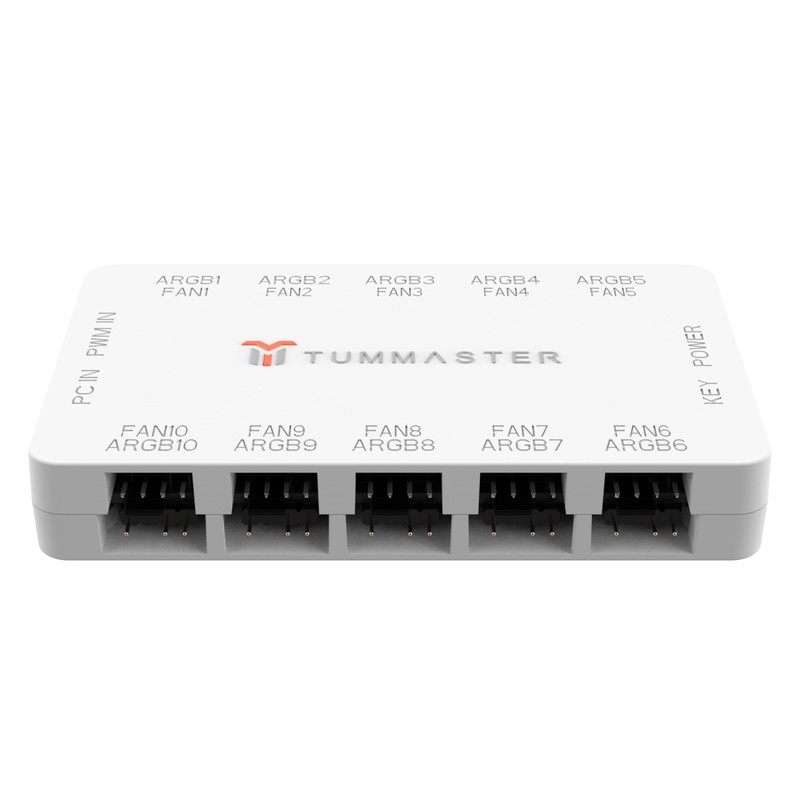 TUMMASTER ARGB Fan HUB 5V-3Pin LED Hub 4 Pin PWM