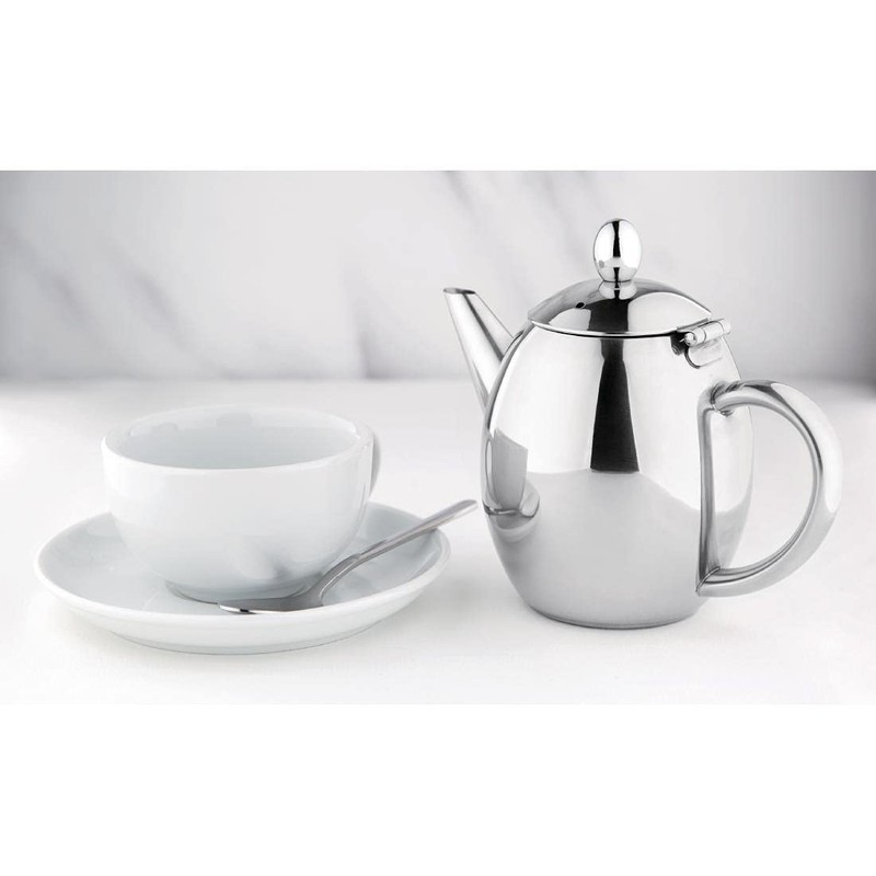 Olympia Richmond Teapot Stainless Steel 500Ml - Stainless Steel -