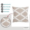 HAMUR Decorative Throw Pillow Covers 22x22 Set of 2, Soft
