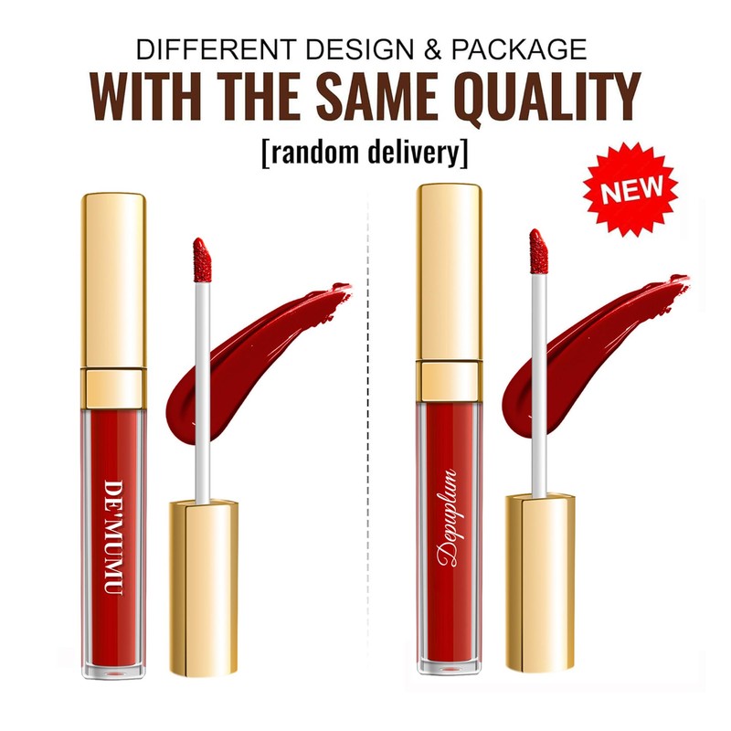 Depuplum Black Lipstick Matte for Women, Long Lasting Lipstick Smudge