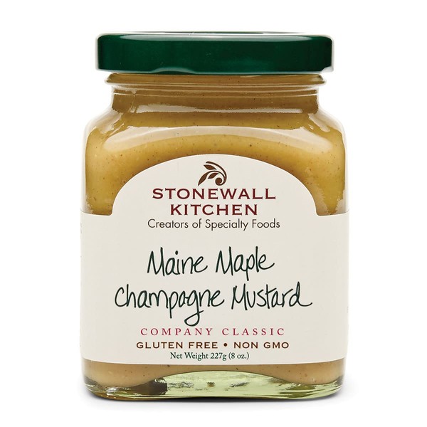 Stonewall Kitchen Maine Maple Champagne Mustard, 8 Ounces