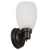 Lydia Wall Sconce, Oil Rubbed Bronze Finish, Frosted Glass Shade,
