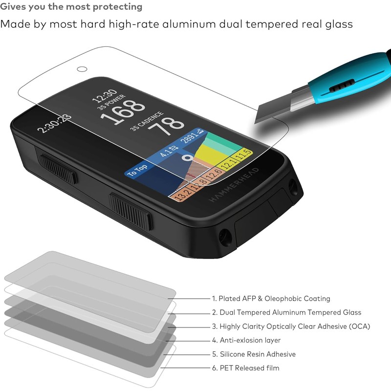 [3-PACK] for Hammerhead Karoo 3 Silicone Case x1, Matte Tempered