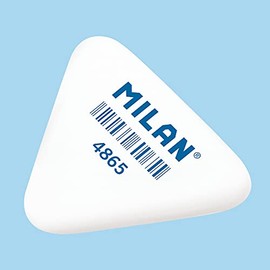 MILAN Box 65 Small Triangular Erasers 4865 Assorted Colours