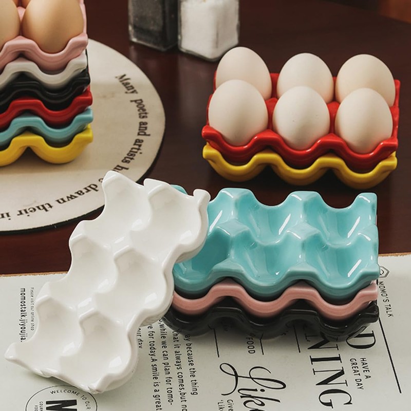Egg Holder Egg Case Egg Stand 6 Grids Egg Holder
