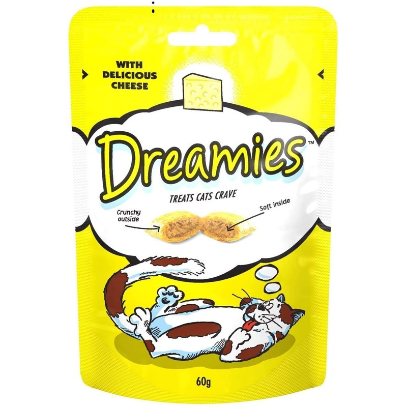 Dreamies Cat Treats with Delicious Cheese (60g)
