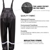 HANMENGXUAN Men's Waterproof Overalls/Work Clothes,Fishing Bib Pants Safety Work Rain