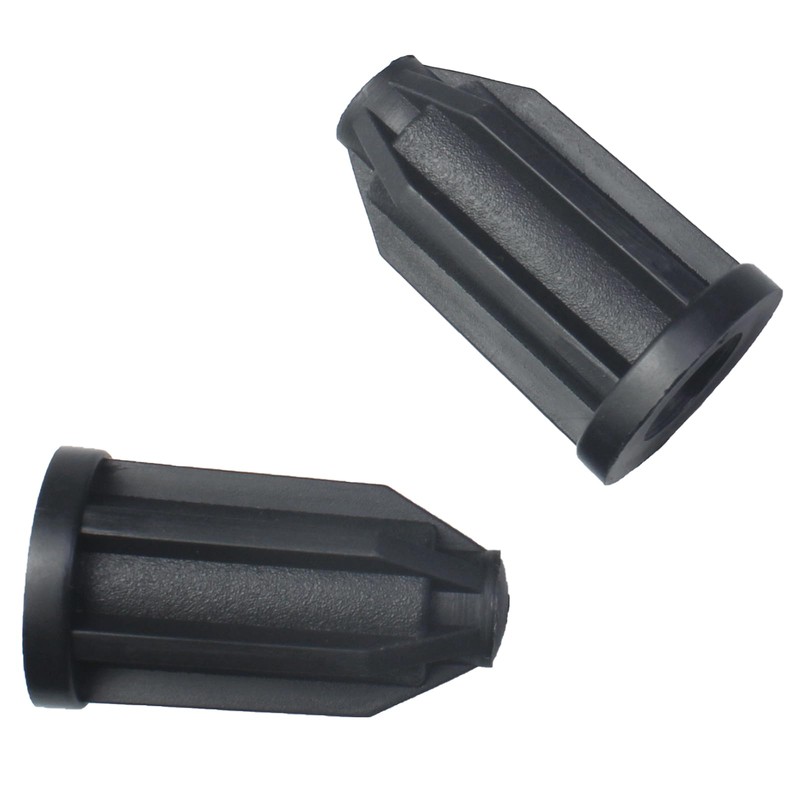 GWYAN 10 Pcs Black Caster Rod Insert Sleeve Insert Plastic