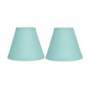 Urbanest Set of 2 Turquoise Cotton Chandelier Lamp Shade, 3x6x5",