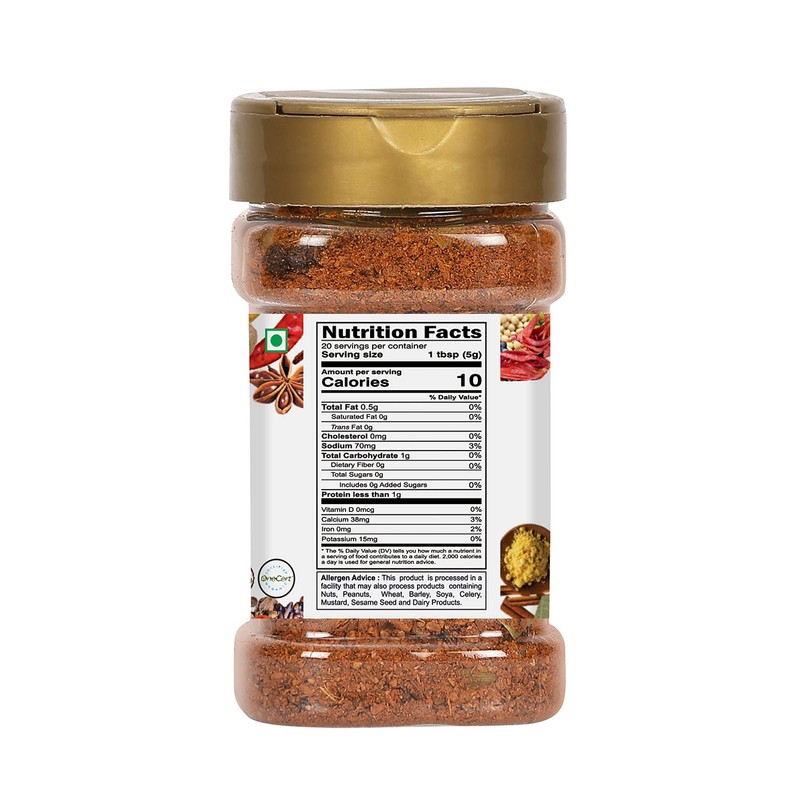 Dwaraka Organic - Biryani Masala Powder, 3.5oz, Healthy, Organic, Non