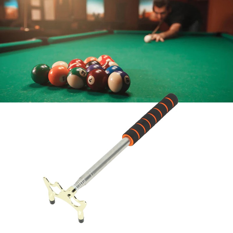 Billiard Cue and Bridge Set Stainless Steel Anti Slip Sponge