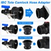 275-330 Gallon IBC Tote Hose Adapter, 2" Camlock Adapter, 2