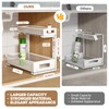 2 Pack 17IN Depth Under Sink Storage Organizer, Large 2-Tier