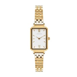 Carlheim Women's Watches Mila Petite Square 2620, White, gold, Classic