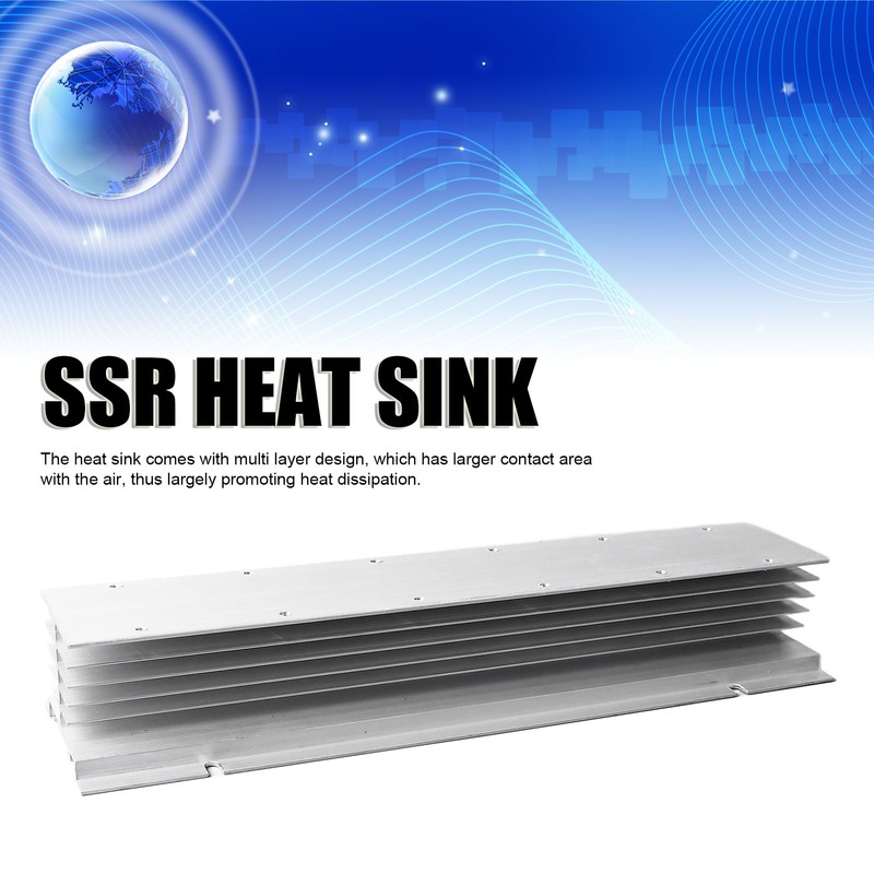 Solid State Relay Heat Sink Single Phase SSR Heatsink Aluminum