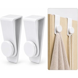 Ganchos Blancos OTHERWISETRIVIAL 47944 para Puerta y Pared 2 Unidades