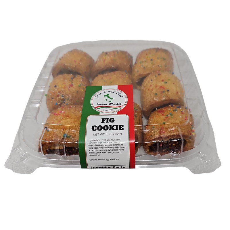 Italian Fig Cookie 1 Pound Traditional Handmade Cookies of Italy