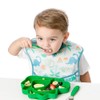 Bumkins Toddler Utensils, Kids Size Fork and Spoon Set, Silicone